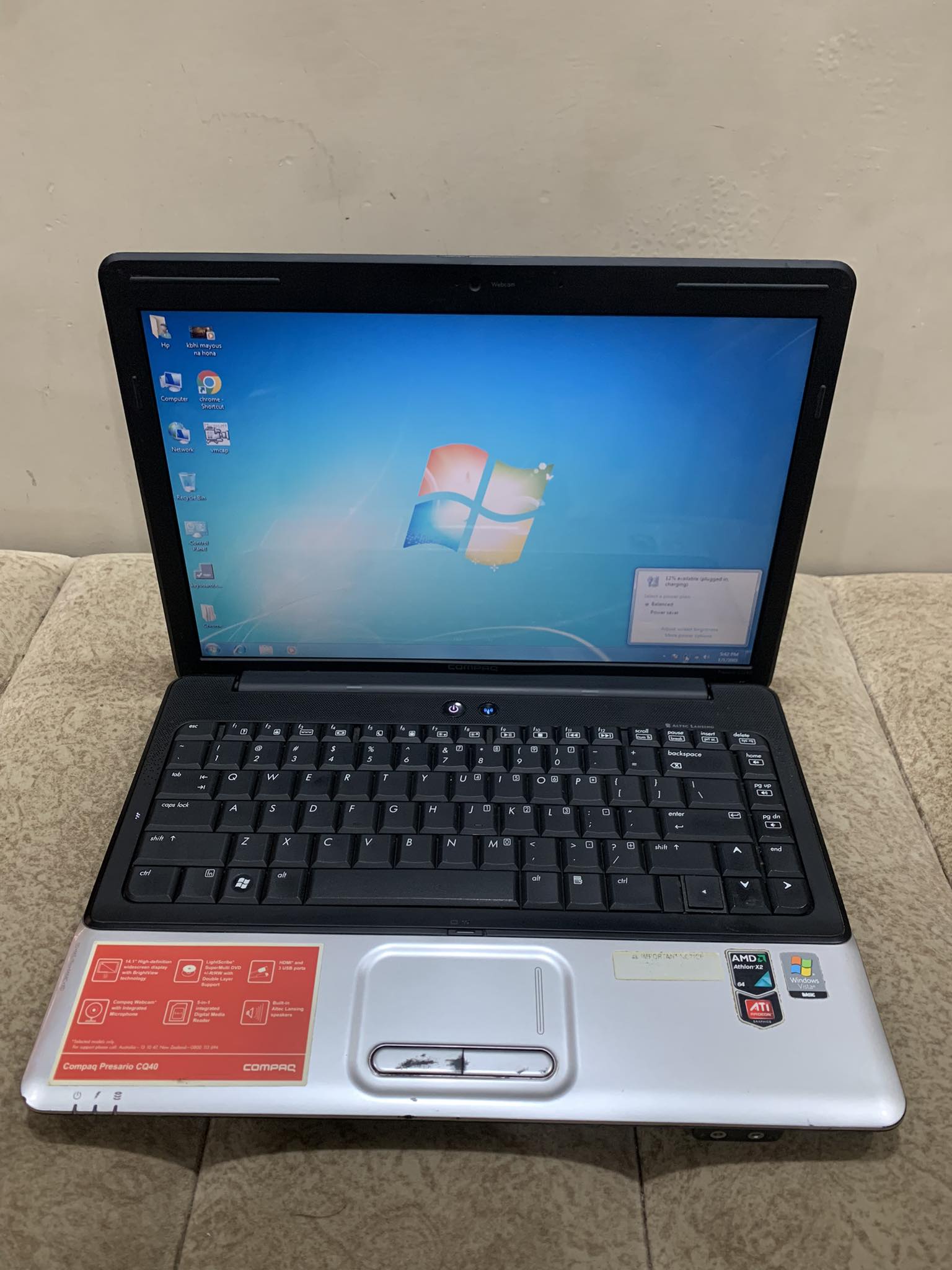 Hp Compaq Presario CQ40 Notebook PC Core 2 Duo Awesome laptop