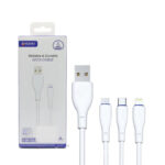 Ronin R-340 Charging Cable | High Quality Data Cable | Iphone , Tye-c , Micro Usb |  Fast Charging Speed