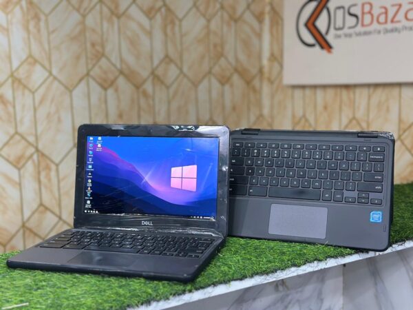 Dell Chromebook 3100 | 4GB RAM 32GB eMMC | Touch Screen 360° | Education Edition | Windows Supported | ChromeOS Supported | Display Size 11.6 Inch | Battery Backup (10 to 12 Hours) | MS Office • Excel • PowerPoint | Smooth Performance